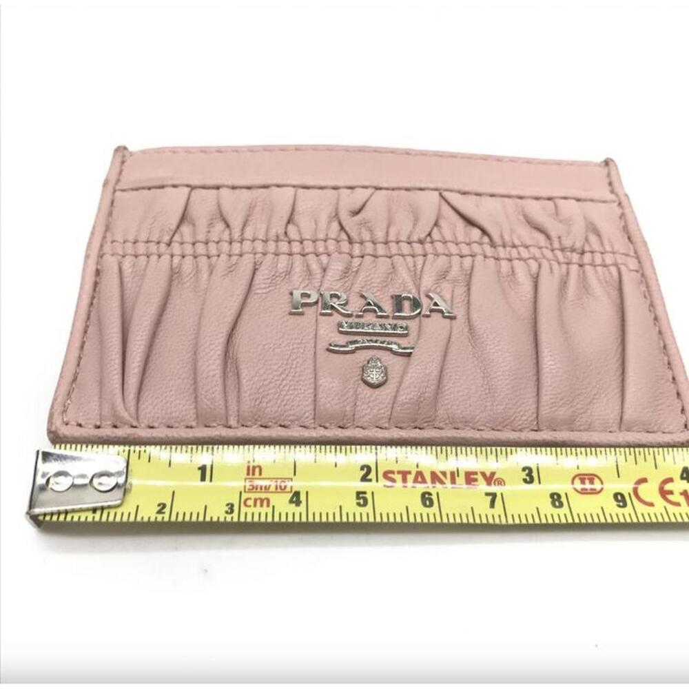 Prada Pink Nappa Gaurfre Leather Card hold Pre-Loved Good condition - Picture 4 of 9